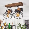 ORNY Ceiling Light Dark wood, black, 2-light sources