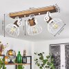 ORNY Ceiling Light Dark wood, white, 3-light sources