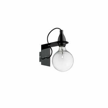 Ideal Lux MINIMAL Wall Light black, 1-light source