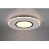 Trio-Leuchten VERUS Ceiling Light LED matt nickel, 1-light source, Remote control