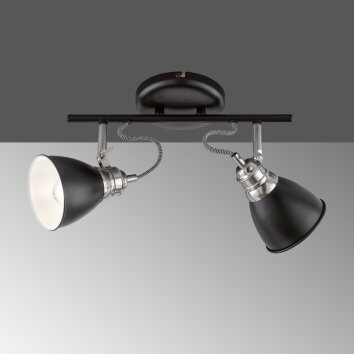 Fischer-Honsel WALES Ceiling Light black, 2-light sources