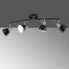 Fischer-Honsel WALES Ceiling Light black, 4-light sources
