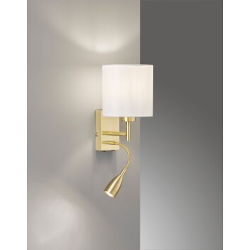 Fischer-Honsel DREAMER Wall Light brass, 1-light source
