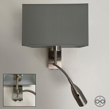 Fischer-Honsel DREAM Wall Light matt nickel, 1-light source