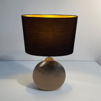 Fischer-Honsel FORO Table lamp bronze, 1-light source