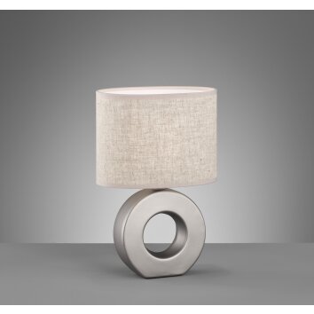 Fischer-Honsel PONTI Table lamp silver, 1-light source