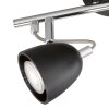 FHL-easy GEMMA Ceiling Light chrome, black, 2-light sources