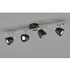 FHL-easy GEMMA Ceiling Light chrome, black, 4-light sources