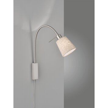 Fischer-Honsel WOLKE Wall Light matt nickel, 1-light source