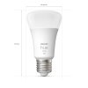 Philips Hue WHITE LED E27 9 Watt 2700 Kelvin 800 Lumen