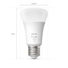 Philips Hue WHITE LED E27 9,5 Watt 2700 Kelvin 1050 Lumen