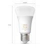 Philips Hue WHITE AMBIANCE LED E27 6 Watt 2200 - 6500 Kelvin 570 Lumen