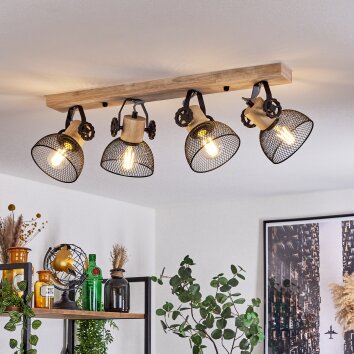 ORNY Ceiling Light Ecru, black, 4-light sources