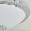 PRATTELN Ceiling Light LED chrome, 1-light source