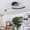 RHEINFELDEN Ceiling Light LED black, 1-light source