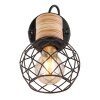 Globo LACKY Wall Light Light wood, black, 1-light source