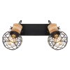 Globo LACKY Ceiling Light Light wood, black, 2-light sources