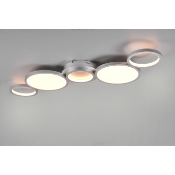 Trio-Leuchten SALSA Ceiling Light LED titanium, 1-light source