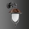 LCD NABBURG Outdoor Wall Light LED copper, black, 1-light source