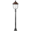 LCD NABBURG path light LED copper, black, 1-light source