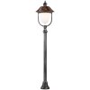 LCD NABBURG path light LED copper, black, 1-light source