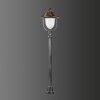 LCD NABBURG path light LED copper, black, 1-light source