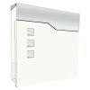 LCD DUSENBACH letterbox stainless steel, white