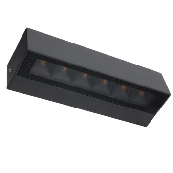 LCD LUISENFELS Outdoor Wall Light LED black, 2-light sources