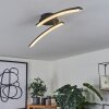RHEINFELDEN Ceiling Light LED black, 1-light source
