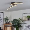 RHEINFELDEN Ceiling Light LED black, 1-light source