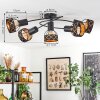 TARASP Ceiling Light black, 5-light sources