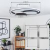 KOLO Ceiling Light LED black, white, 1-light source