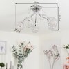 SAXETEN Ceiling Light chrome, 5-light sources