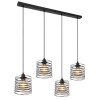 Globo TILLY Pendant Light black, 4-light sources