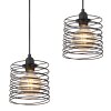 Globo TILLY Pendant Light black, 4-light sources