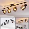 LEXINGTON Ceiling Light chrome, black, 4-light sources