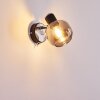 LEXINGTON Wall Light chrome, black, 1-light source