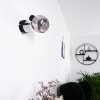 LEXINGTON Wall Light chrome, black, 1-light source