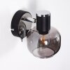 LEXINGTON Wall Light chrome, black, 1-light source