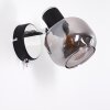 LEXINGTON Wall Light chrome, black, 1-light source
