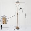 DONNA Floor Lamp LED antique brass, 2-light sources