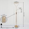 DONNA Floor Lamp LED brass, 2-light sources