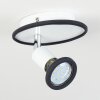 CABRI Ceiling Light LED chrome, black, white, 1-light source
