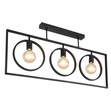 Globo MARKUS Ceiling Light black, 3-light sources