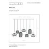 Lucide MALOTO Pendant Light black, 7-light sources