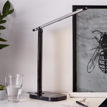 Brilliant VICARI Table lamp LED black, 1-light source