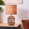 Brilliant WOODROW Table lamp Ecru, 1-light source