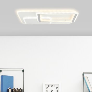 Brilliant SAVARE Ceiling Light LED grey, white, 1-light source, Remote control