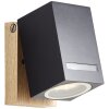 Brilliant GALENI Outdoor Wall Light Wood like finish, 1-light source