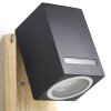 Brilliant GALENI Outdoor Wall Light Wood like finish, 1-light source